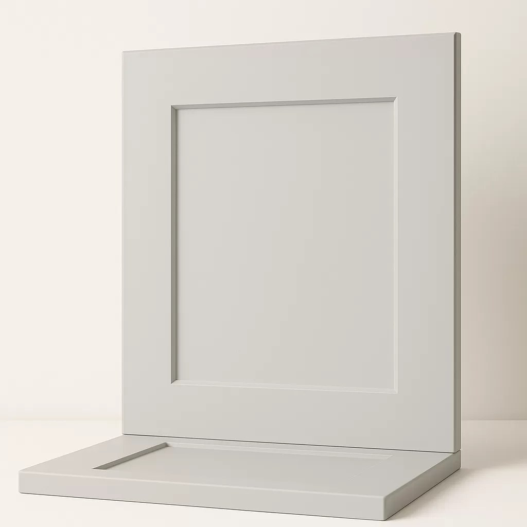 Stowe — Light Gray door style from 802 Cabinetry
