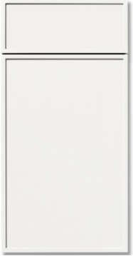 Luna White door finish from Hampshire Craft Shaker Slim (Luna)